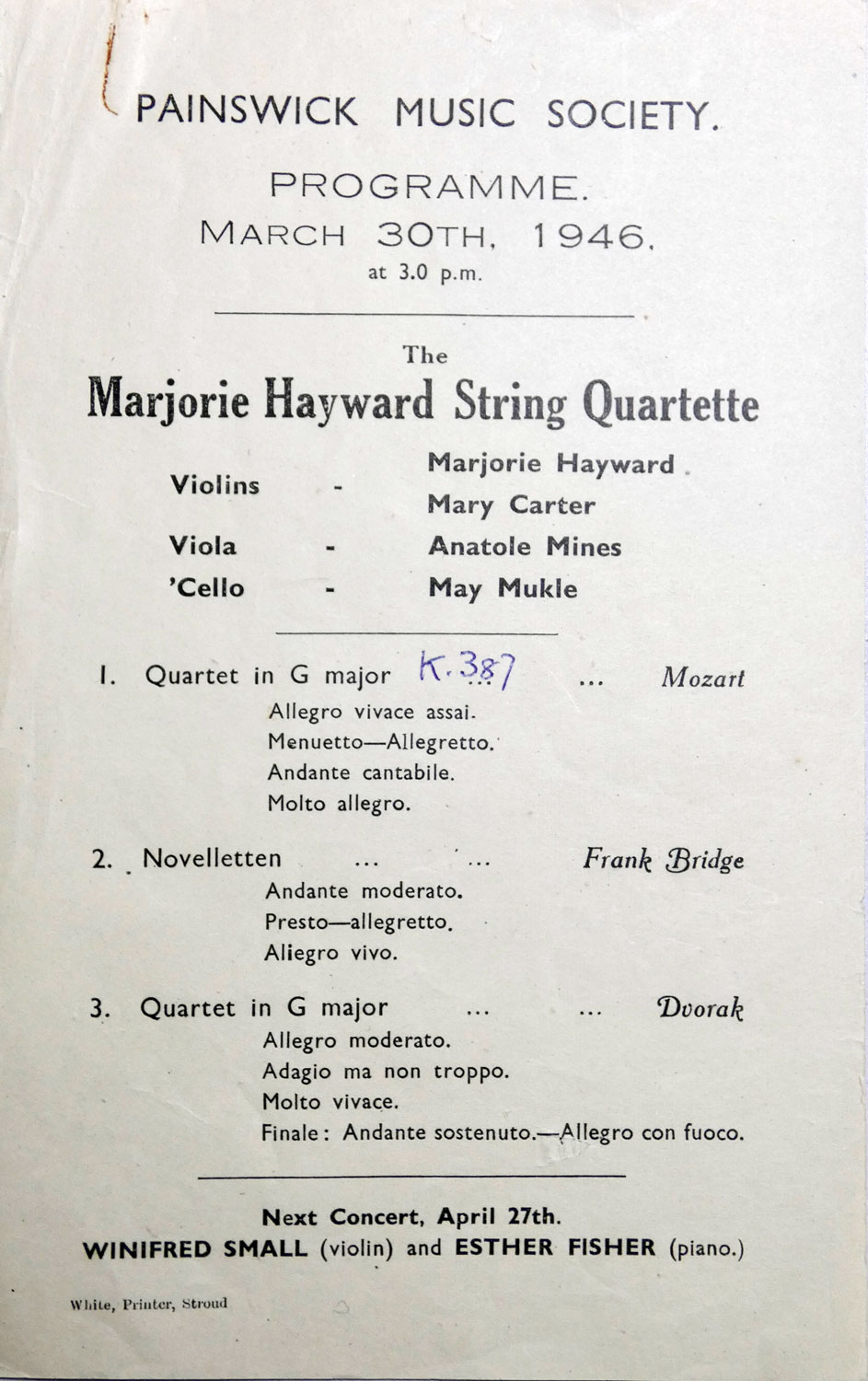 1946 Programme